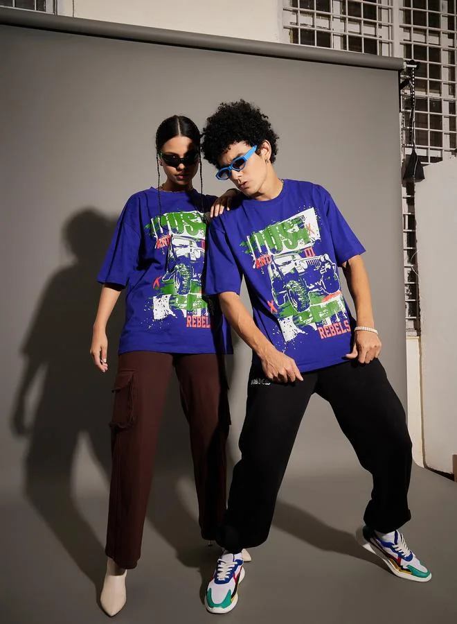 Mascln Sassafras Dust Graphic Print Oversized T-Shirt